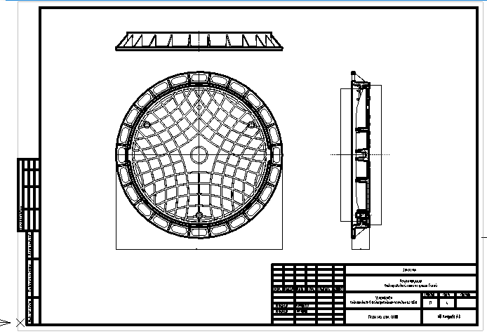 Чертеж Люк канализационный (Полипропилен)
