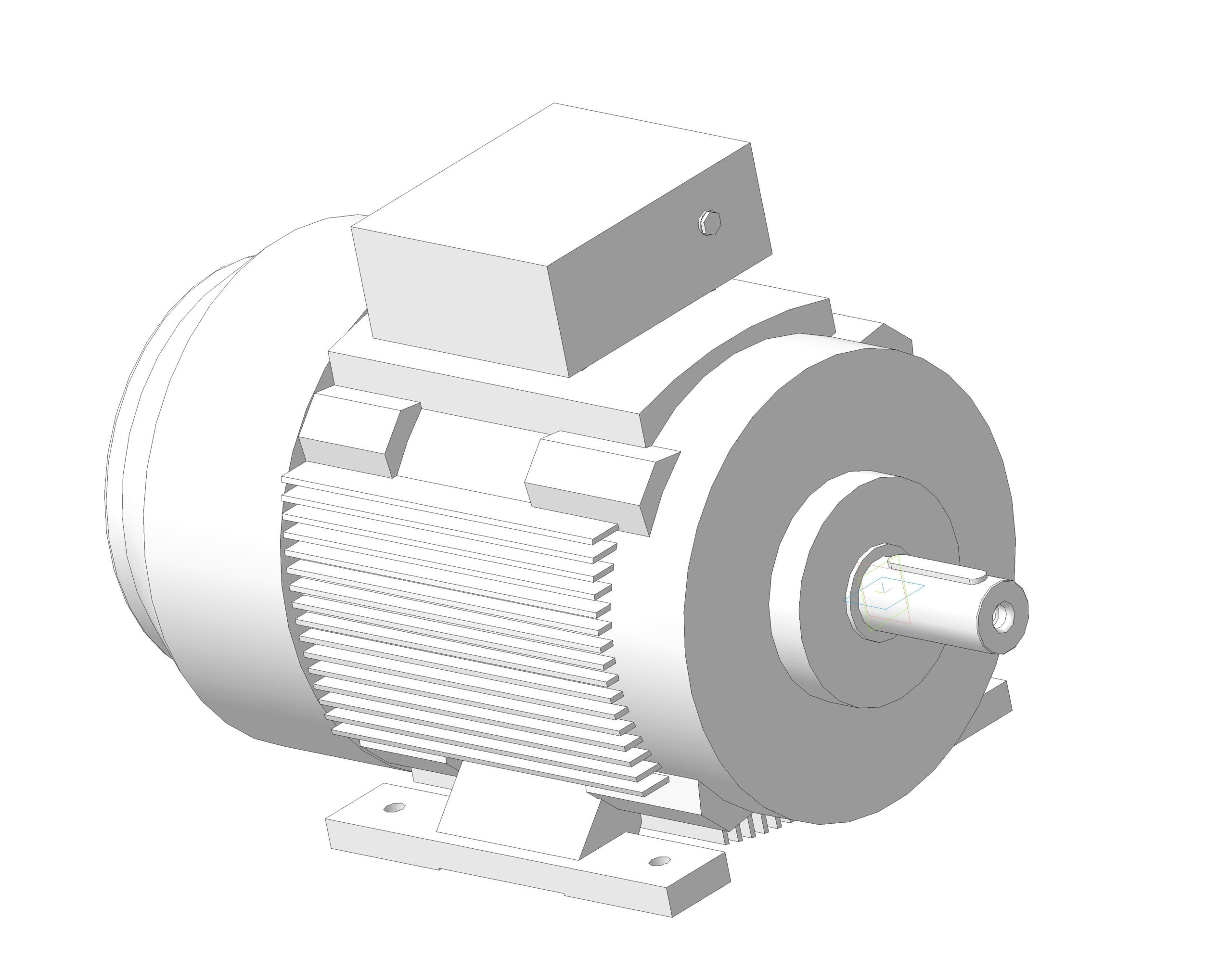 3D модель Электродвигатель АИР 225M4,6,8