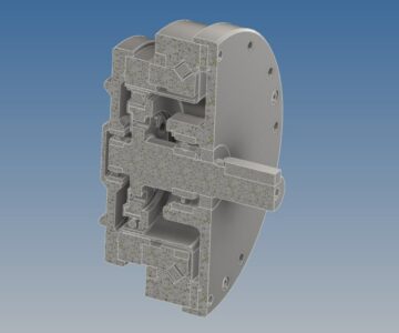 3D модель Волновой редуктор LHT-25-120-U-4