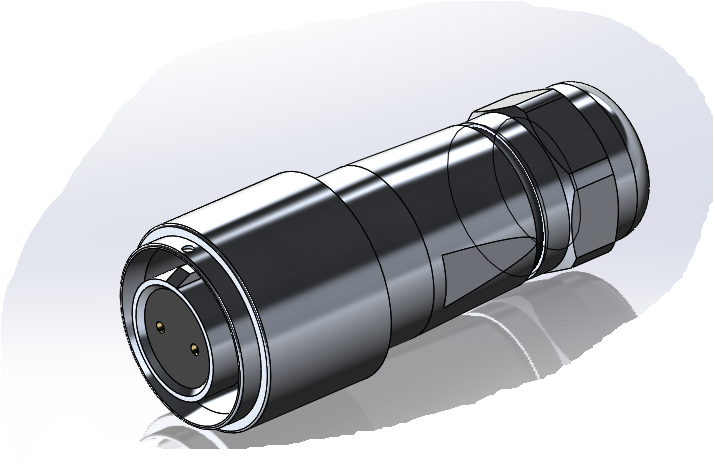 3D модель Разъем Weipu SF1210-S2