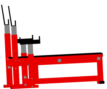 3D модель Скамья для жима лежа с регулировкой