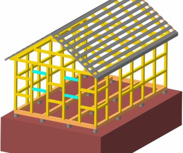 3D модель Гараж 4 на 6 метров