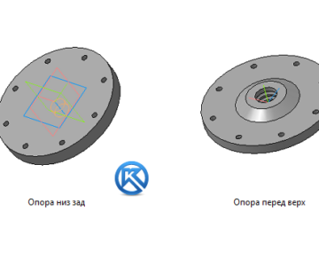 3D модель Комплект крепежа пневмоподушки RUBENA 130*3 для VW GOLF 4