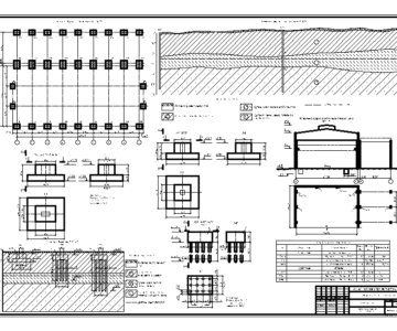 Чертеж Проектирование фундаментов механического цеха
