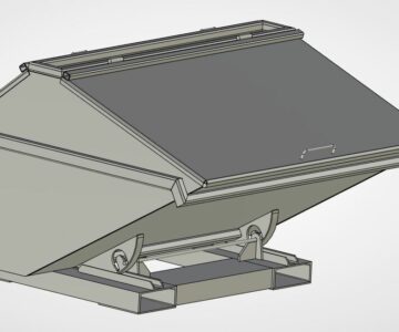 3D модель Контейнер самоопрокидывающийся 1,1м3