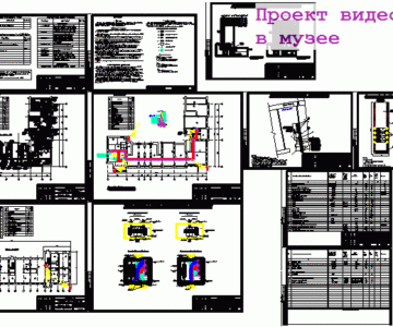 Чертеж Видеонаблюдение музей
