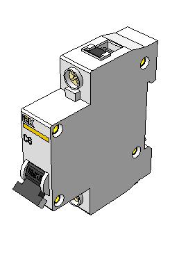 3D модель Автоматический выключатель ВА47-29