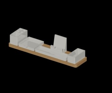 3D модель Подставка под канцелярию модульная