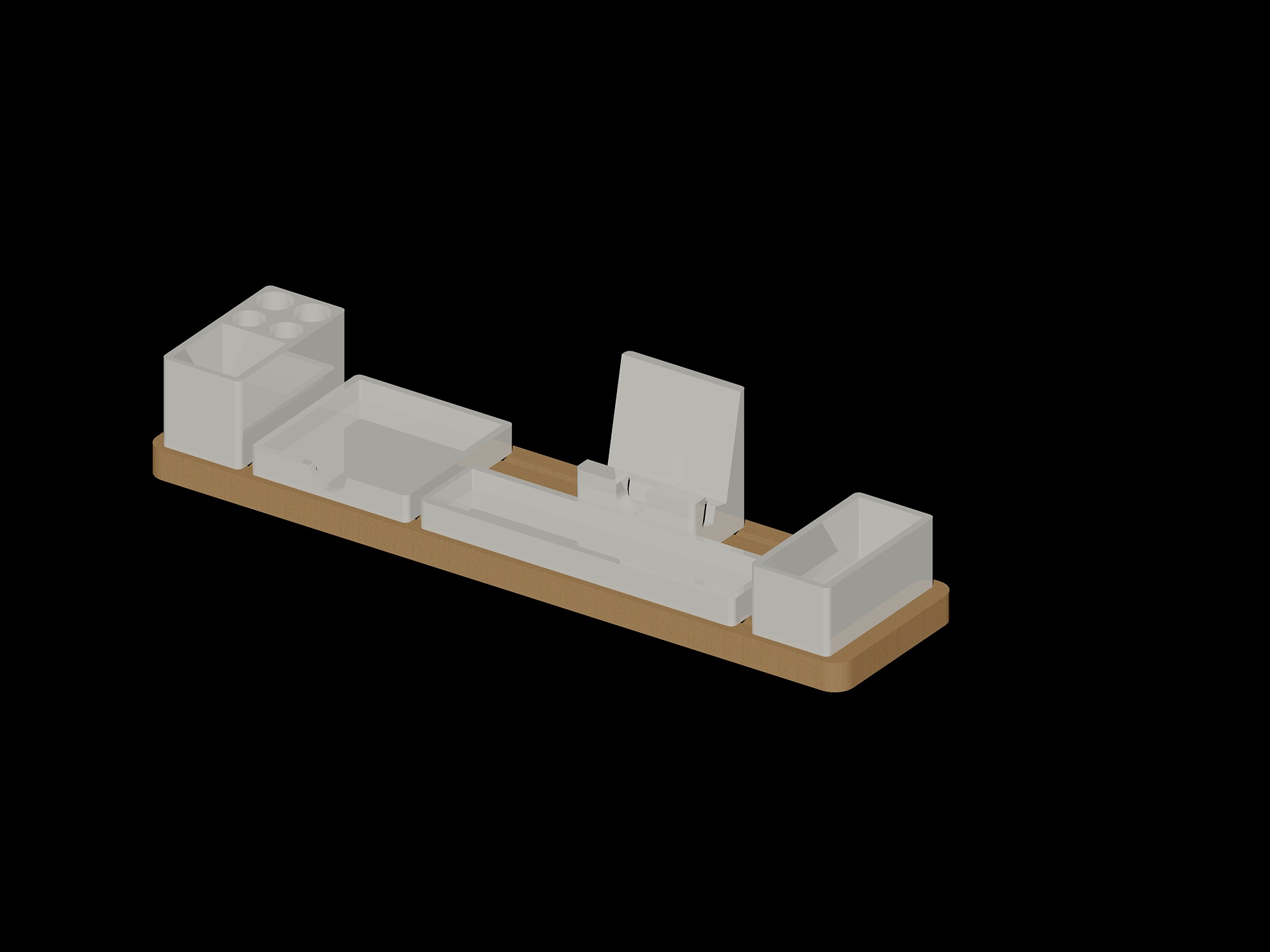 3D модель Подставка под канцелярию модульная