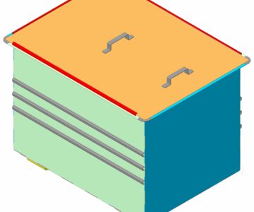 3D модель Контейнер металлический 0,7м3