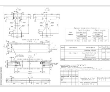Чертеж Рабочий чертеж балки пролетного строения (18 м, 24 м)