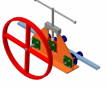 3D модель Профилегиб со штурвалом