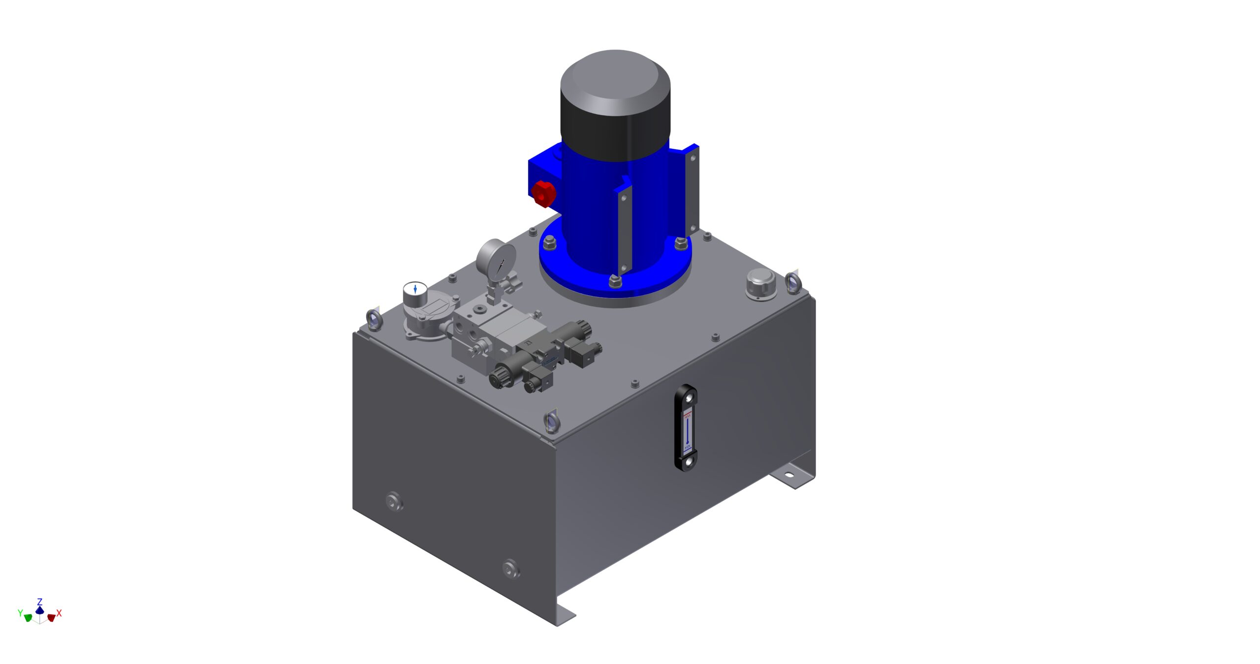 3D модель Гидростанция CTR-KV-SAM055-4-270-6 в сборе с аппаратурой