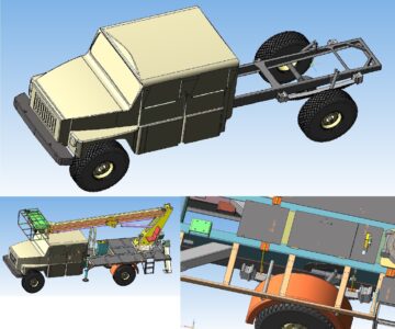 3D модель Габаритная модель автомобиля ГАЗ 3308