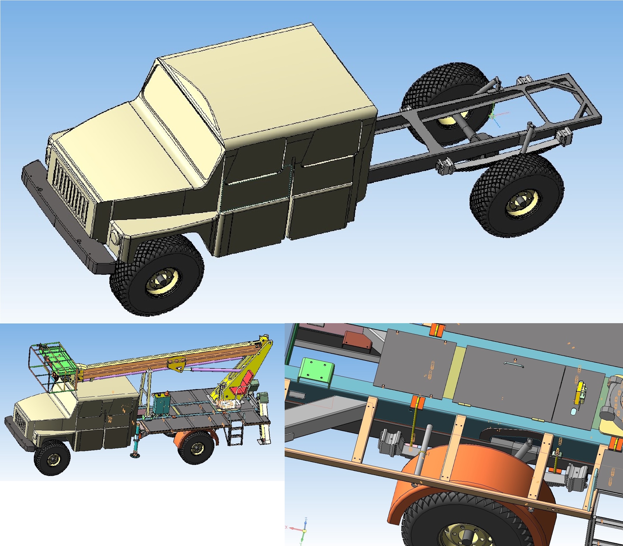 3D модель Габаритная модель автомобиля ГАЗ 3308