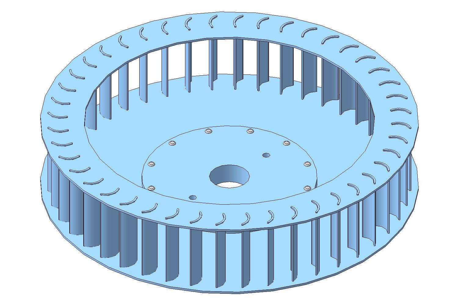 3D модель Крыльчатка вентилятора (Fan impeller CRARY Co 17089)