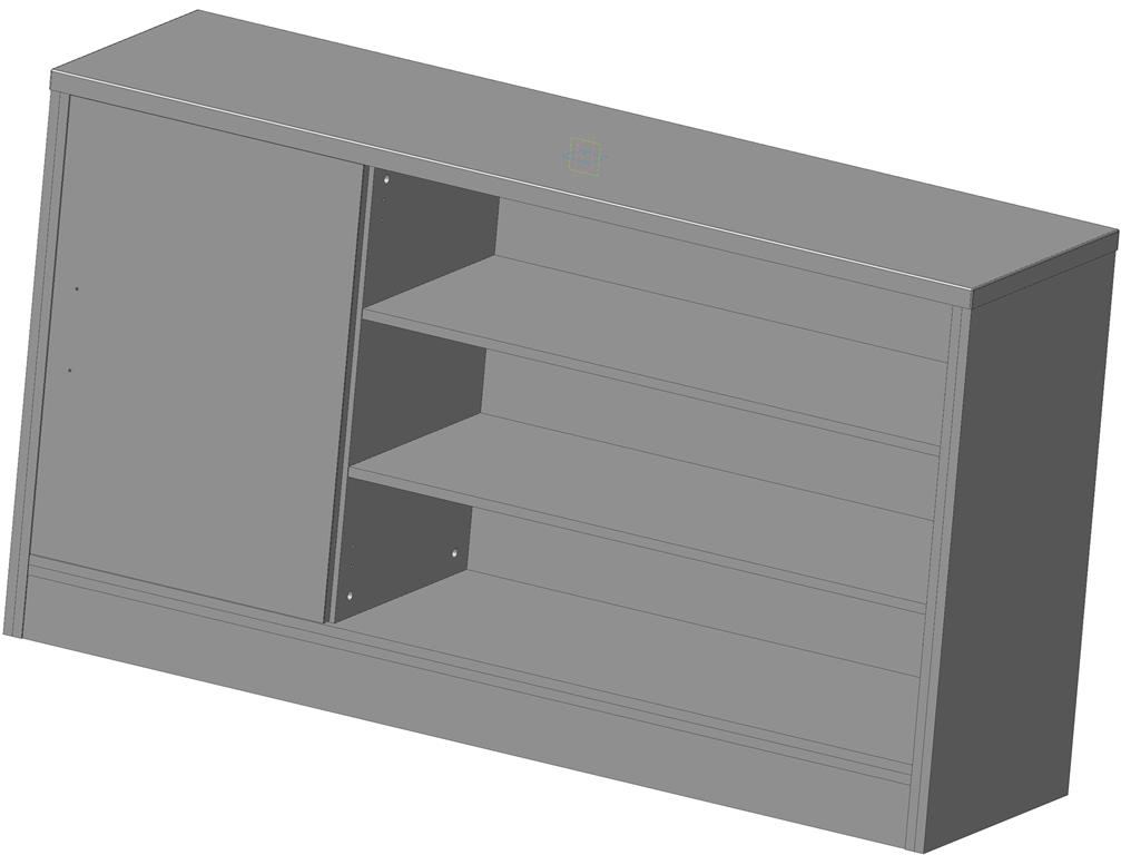 3D модель Тумба 1600х450х900мм