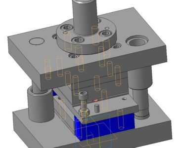 3D модель Штамп совмещенного действия для детали "пластина"