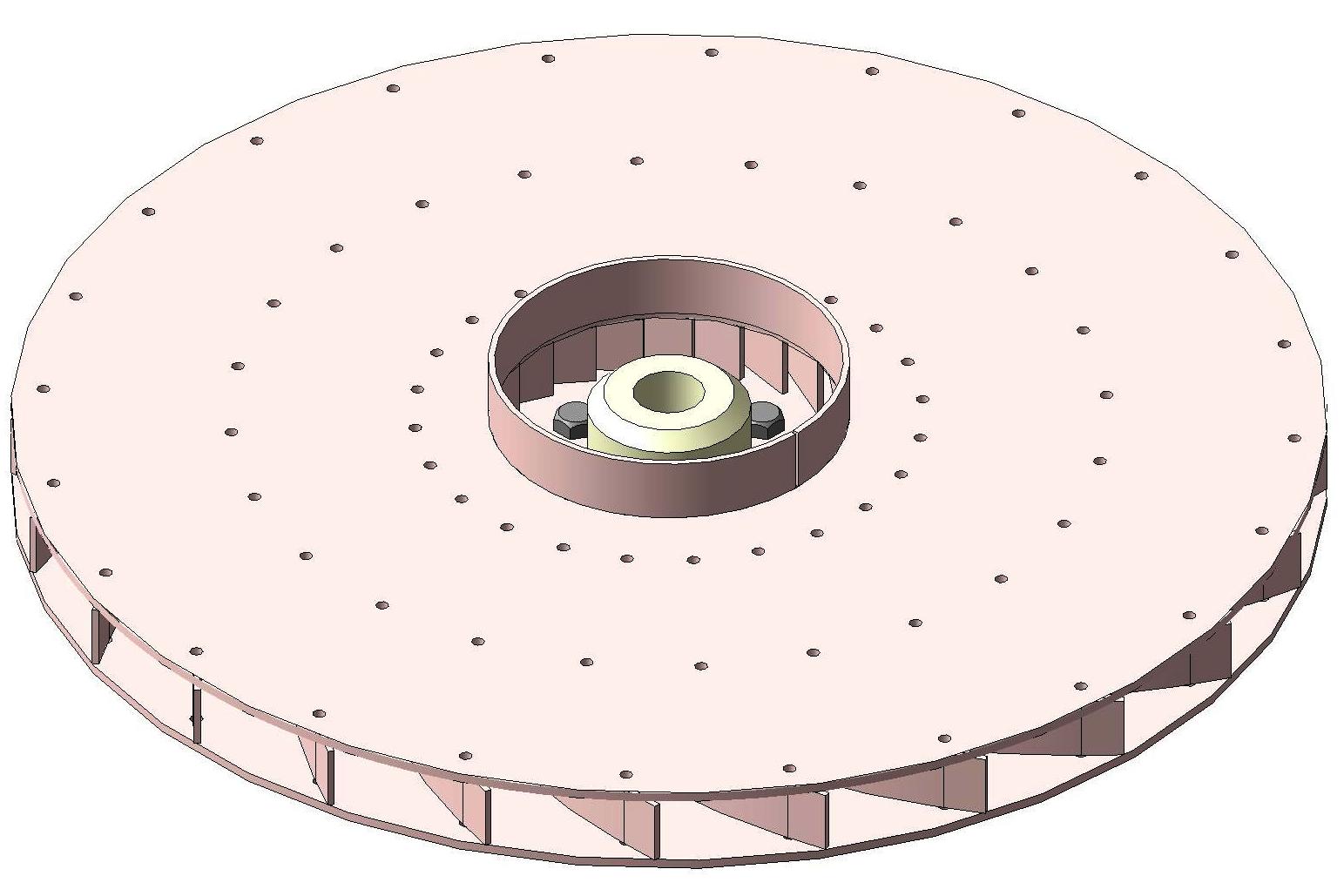 3D модель Крыльчатка вентилятора типа ВР