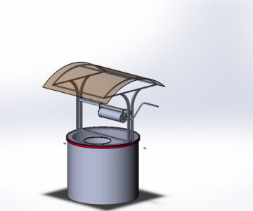 3D модель Навес для колодца