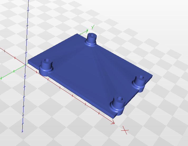 3D модель Крепёж под плату нано для Ардуино