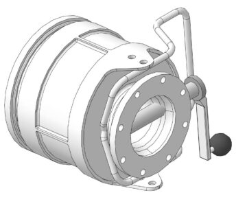 3D модель Муфта присоединительная для нижнего полуавтоматического налива API-RP 1004