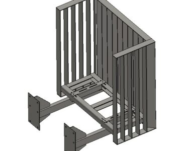 3D модель Балкон для кондиционера 1100х500х1125