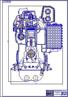 Чертеж Двигатель Wartsila L26