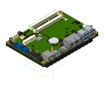 3D модель Одноплатный компьютер Intel® Pentium® N4200 (1,1 ~ 2,5 ГГц) 3,5-дюймовый размер диска SBC с двумя GbE LAN, HDMI, DisplayPort и eDP или LVDS (24-разрядный LVDS-канал), mSATA, M.2, EuP / ErP, 9V ~ 36В DC-in