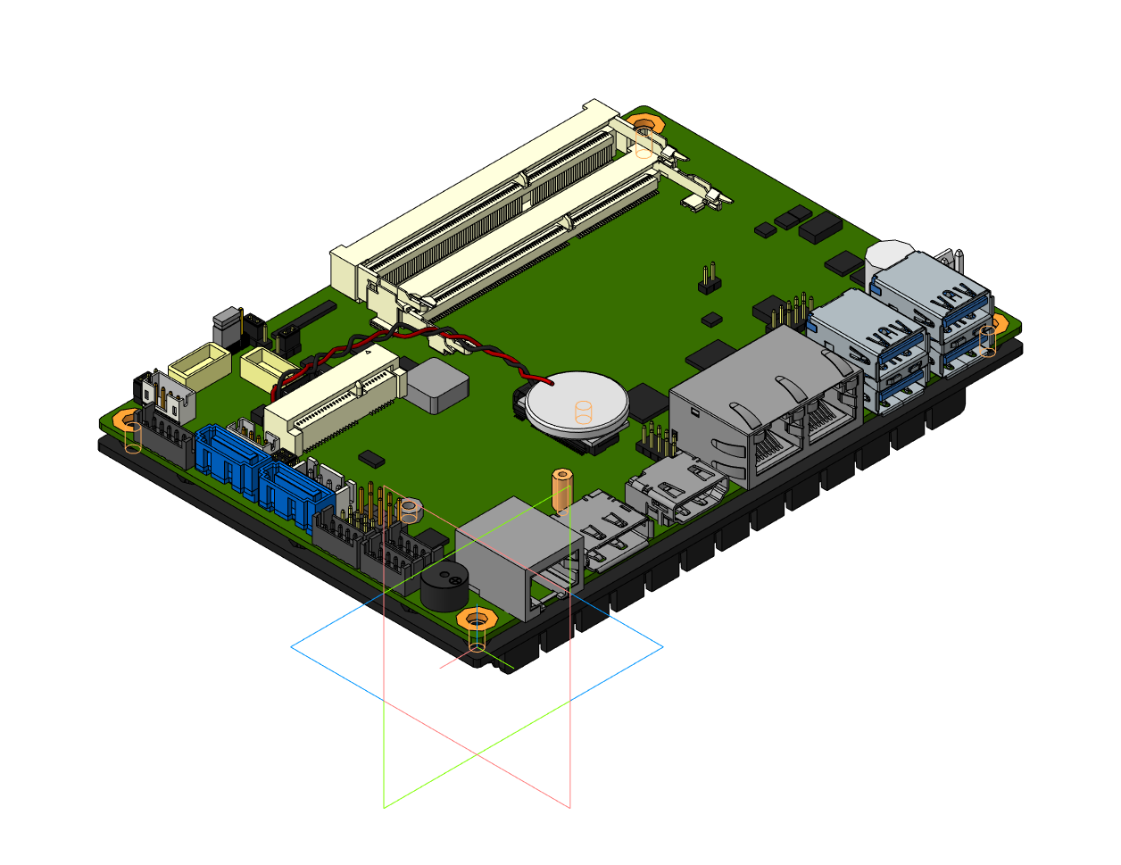 3D модель Одноплатный компьютер Intel® Pentium® N4200 (1,1 ~ 2,5 ГГц) 3,5-дюймовый размер диска SBC с двумя GbE LAN, HDMI, DisplayPort и eDP или LVDS (24-разрядный LVDS-канал), mSATA, M.2, EuP / ErP, 9V ~ 36В DC-in