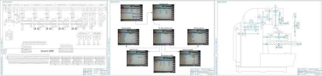 Чертеж Расширение технологических возможностей станка с ЧПУ на основании модернизации системы управления