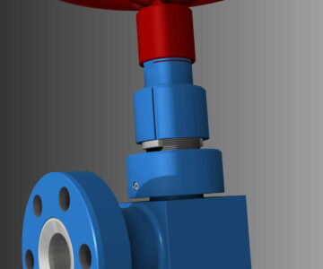 3D модель Клапан запорный DN80 PN320