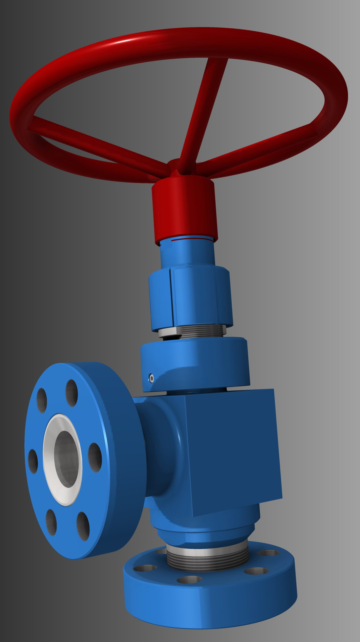 3D модель Клапан запорный DN80 PN320