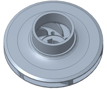 3D модель Рабочее колесо центробежного насоса НЦВ 25/30