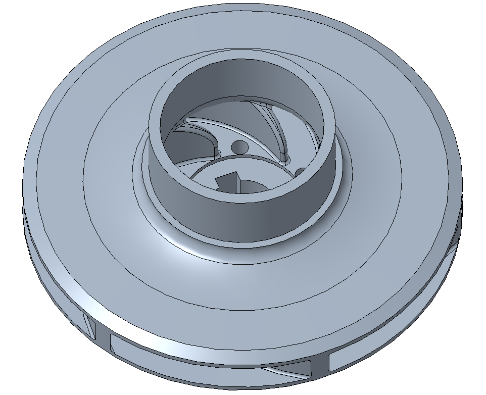 3D модель Рабочее колесо центробежного насоса НЦВ 25/30