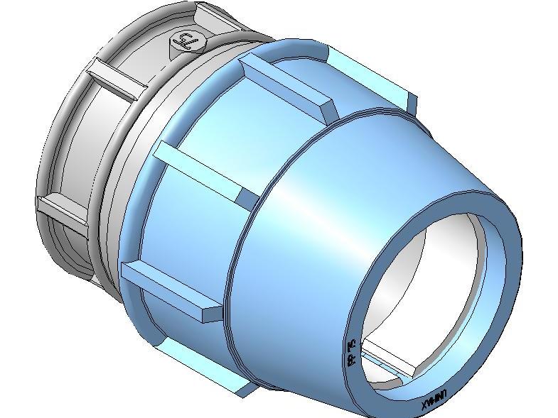 3D модель Блок гайки ITAL FITTING PP 75 PN16