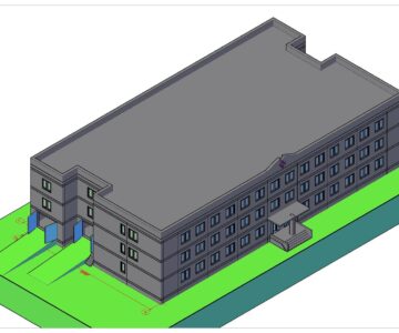 3D модель 3D-модель подстанции скорой помощи