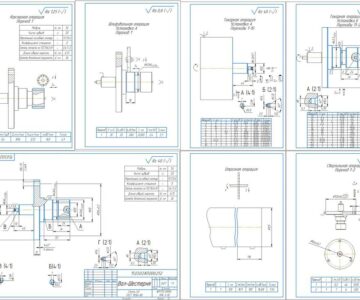 Чертеж Расчет операций для изготовления вала-шестерни для редуктора