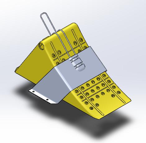 3D модель Упор противооткатный G53/200 с держателем (Suer)