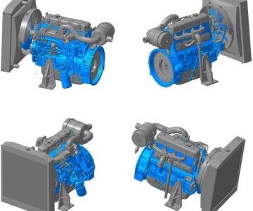 3D модель Дизельный двигатель BD 56.0 E