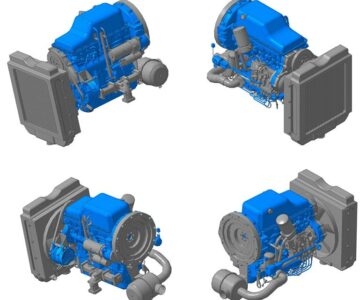 3D модель Дизельный двигатель BD 48.0 E