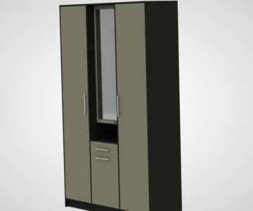3D модель Шкаф 1578x2321x430 мм