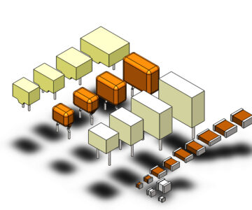 3D модель Набор керамических конденсаторов (К10-17, К10-42, К10-47, К10-50, К10-54, К10-57, К10-79)