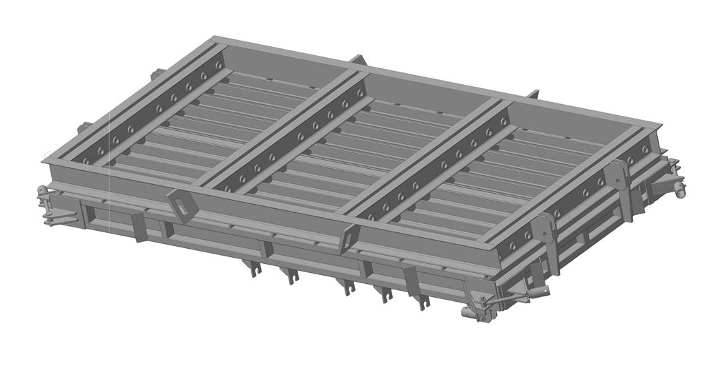 3D модель Разборная форма для перемычки брусковой по ГОСТ 948-84