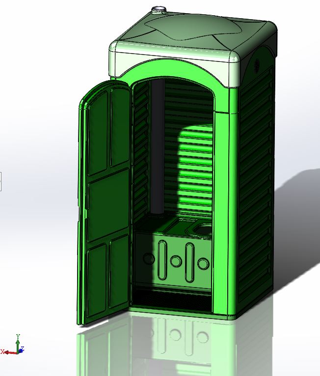 3D модель Биотуалет