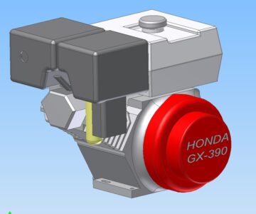 3D модель Двигатель HONDA GX-390