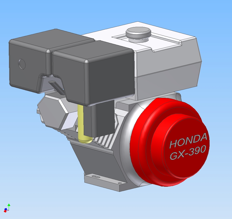 3D модель Двигатель HONDA GX-390