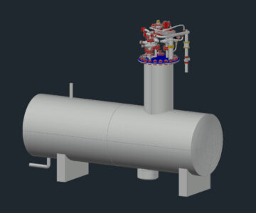 3D модель Резервуарная установка СУГ