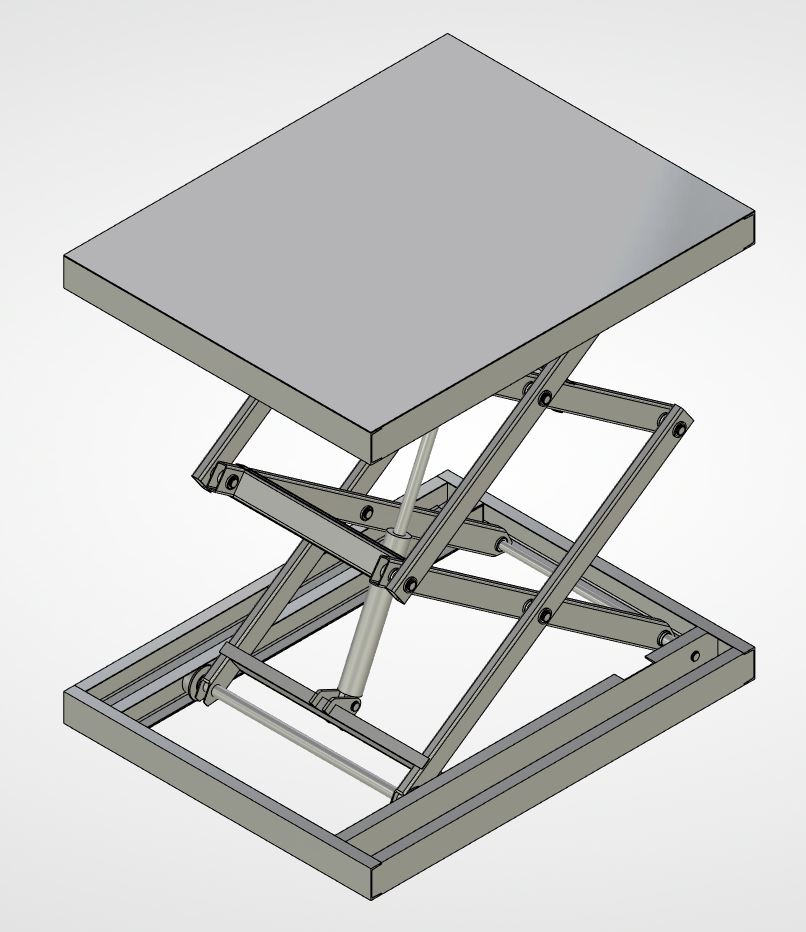3D модель Стол подъемный грузоподъемностью 1000 кг