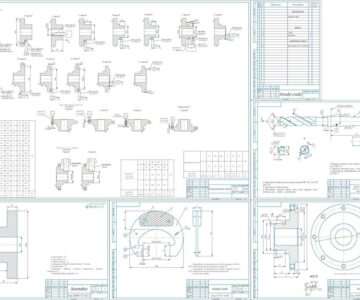 Чертеж Технологический процесс изготовления детали фланец